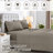 Superior 600 Thread Count Cotton Blend Solid Deep Pocket Bed Sheet Set-2034301030-2034301035