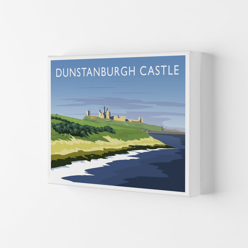 Dunstanburgh Castle by Richard O'Neill - Print, 40cm H x 50cm W x 4cm D, Wrapped Canvas