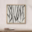 «Black Grey Paint Stroke Square Spirals Abstract Shapes Modern Art Decorative Contemporary Minimal», reproduction d'art sur toile-1621319267-1621319264
