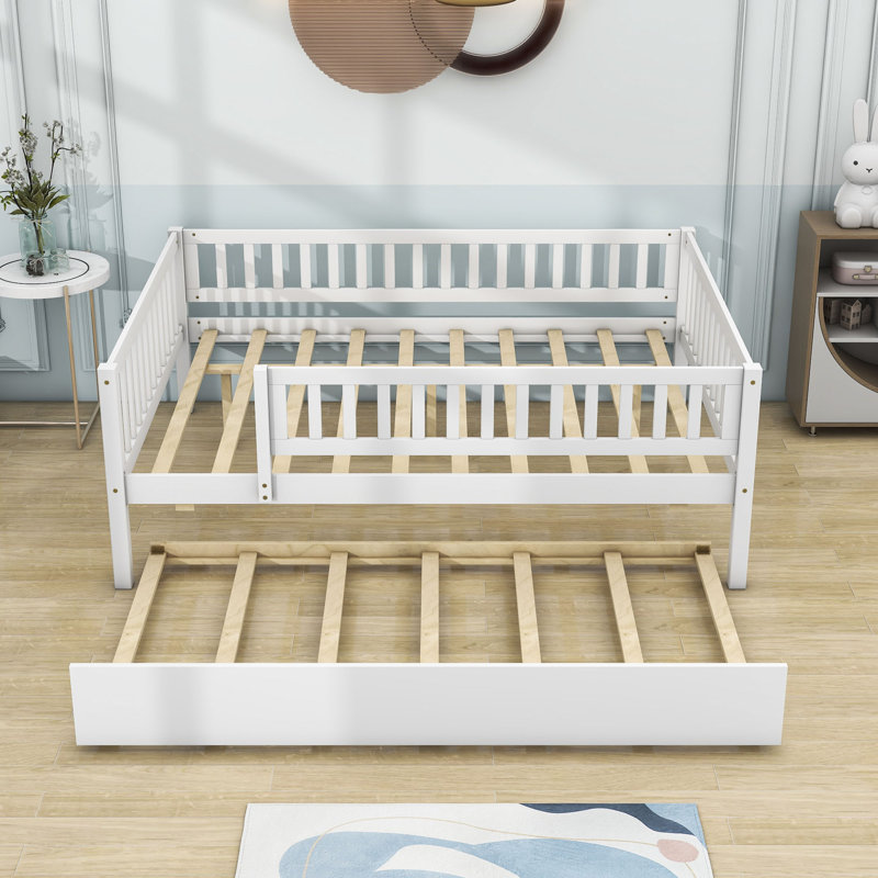 Alene Daybed with Trundle, White, Full