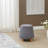 Round Chenille Ottoman-1159046820