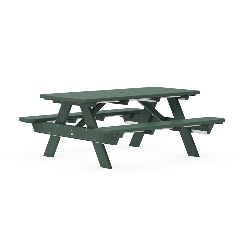 Table de pique-nique 72 po POLYWOOD Park, Vert forêt