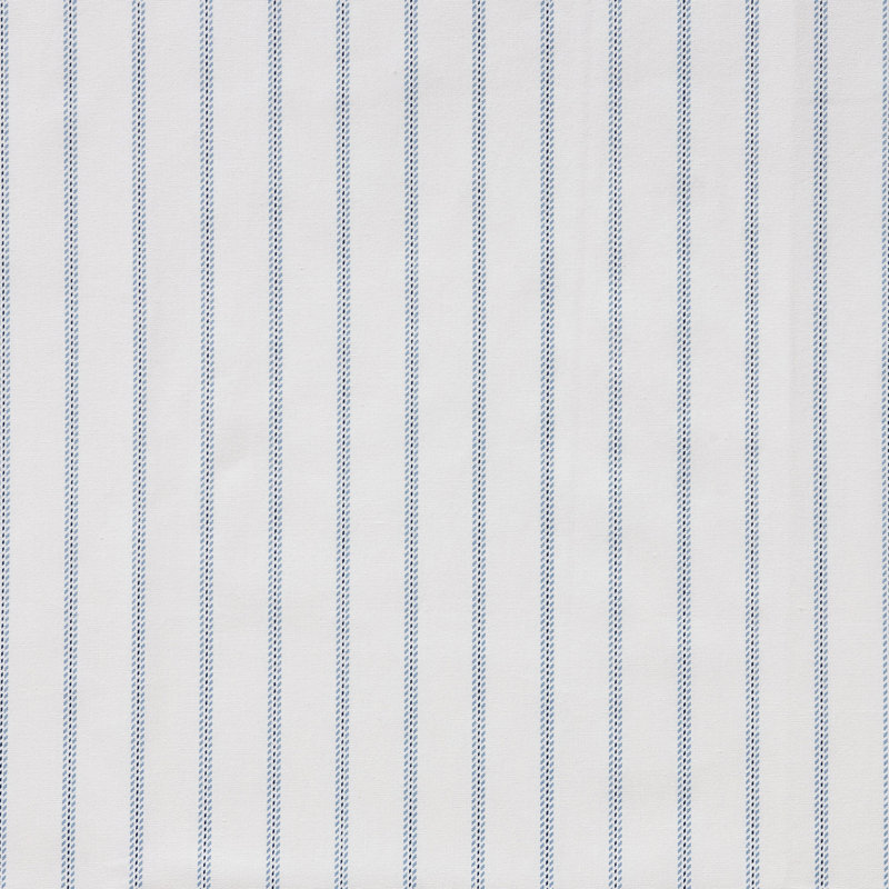 Shasta Lake Cotton Percale Standard Sheet Set, Twin Sheet Set with 1 Pillowcase, Essential Stripe
