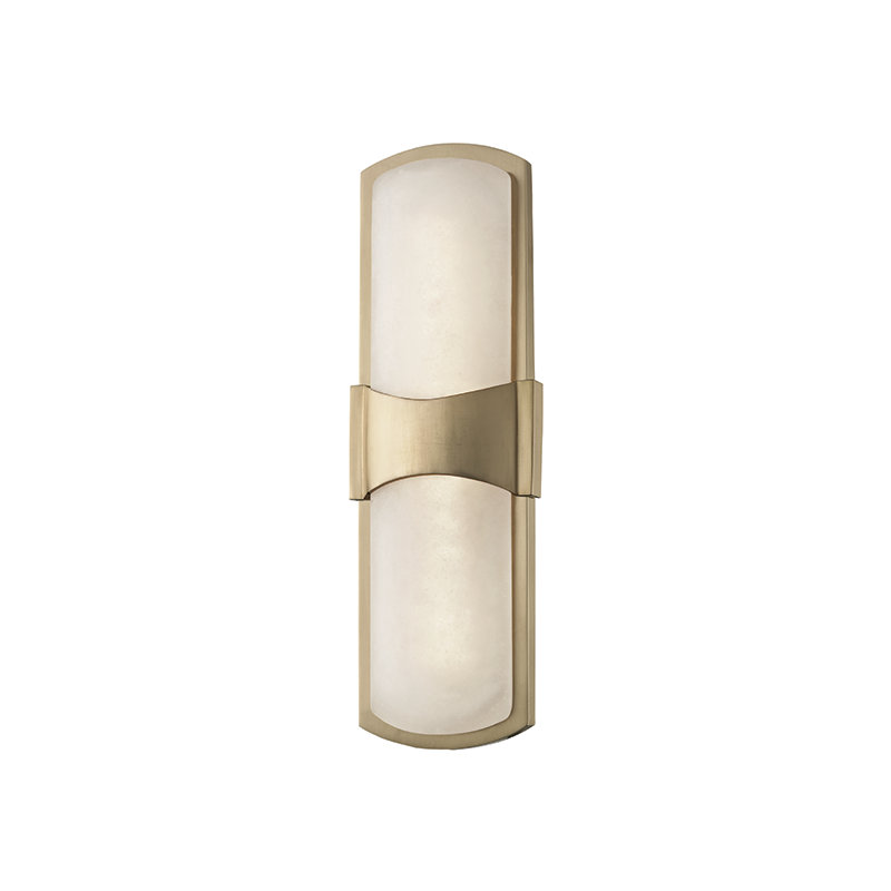 Valencia Steel LED Flush Mounted Sconce, Aged Brass