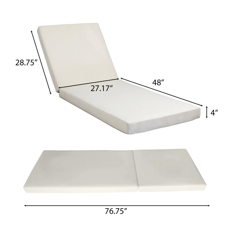 Broadway/Ian Chaise Lounge Cushion, Cream