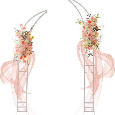 Large Wedding Arch (with Base) Flower Stand Arch Bracket Stand Backdrop Stand for Wedding Party Elegant Decorations and Garden Climbing Plants Vines, -  IDOLOB, LI-CWH4Z4CF-W