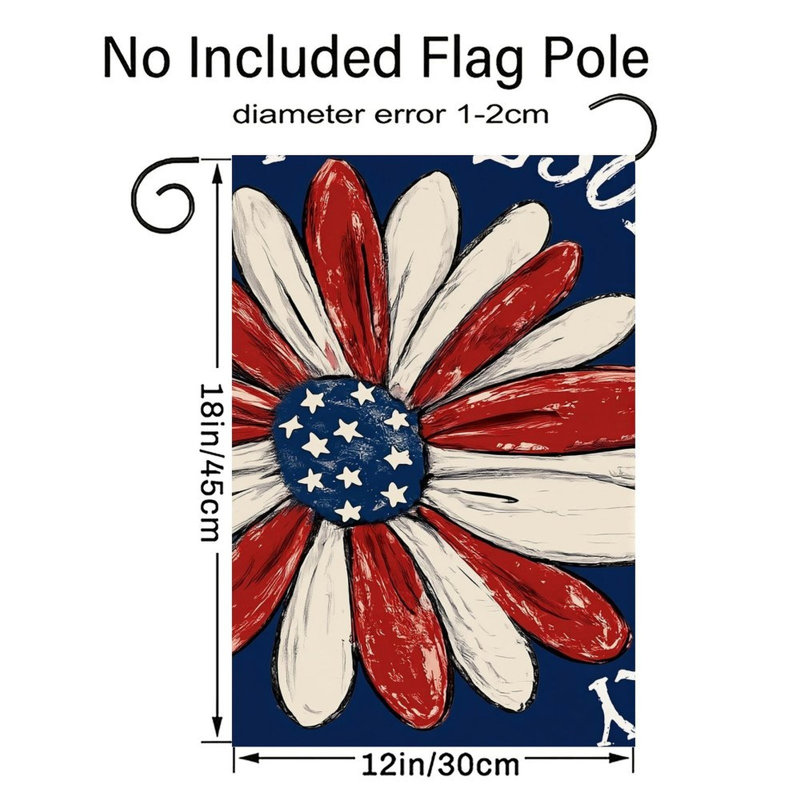 Drapeau décoratif Patriotic Daisy