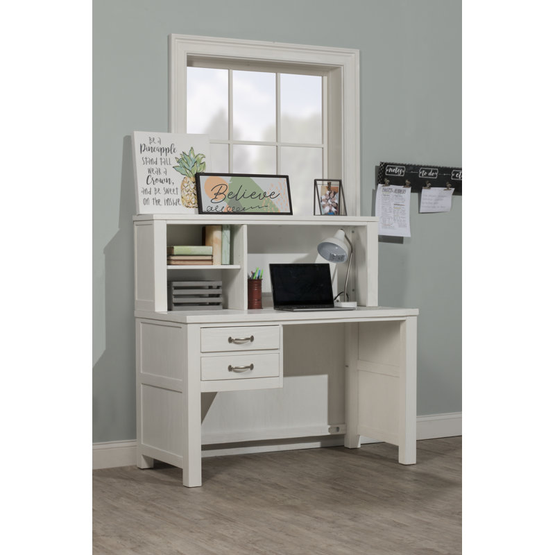 Bureau d'étude avec huche pour enfants Mateo, Blanc