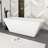 66" White Acrylic Freestanding Bathtub