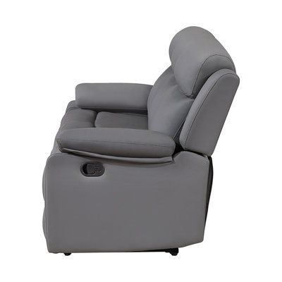 Blanche Grey Glider Recliner With LED