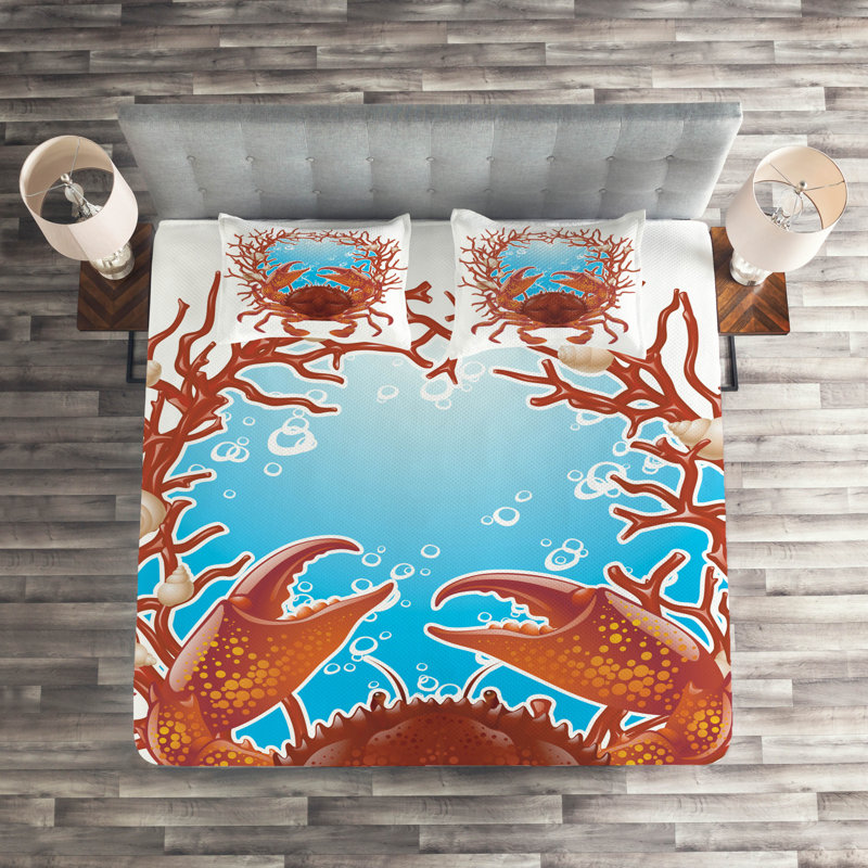 Seashells Coastal Coverlet