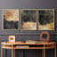 Abstract  Series  CXIV  -Set Of 3 Framed Giclee Prints -Ready to Hang-107252419-107252421