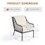 Chaise de jardin en métal noir