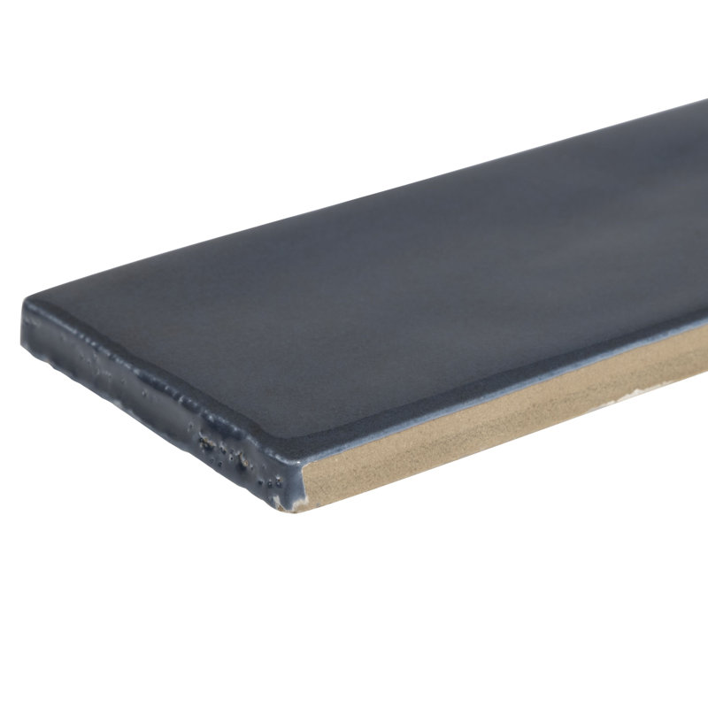 8'' W x 2.5'' L Porcelain Subway Singular Tile, Blue