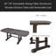 Table de salle à manger extensible 60 "à 78", table de cuisine en bois de ferme avec rallonge amovible, grande table extensible pour 4 à 8 personnes-1375754224
