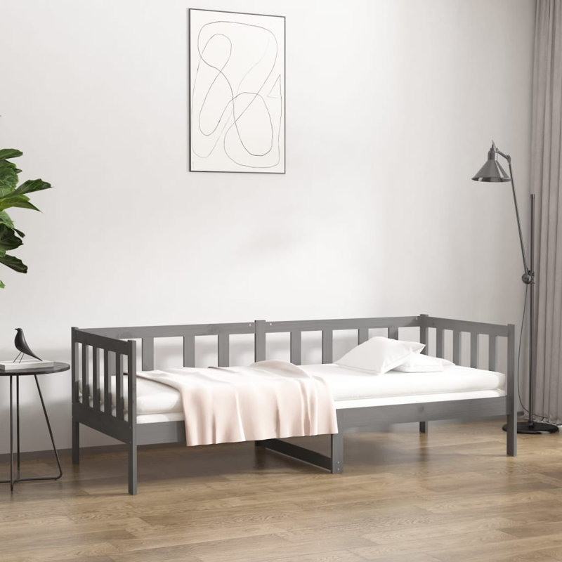 Day Bed Solid Wood Pine, 96 x 193.5cm, Black