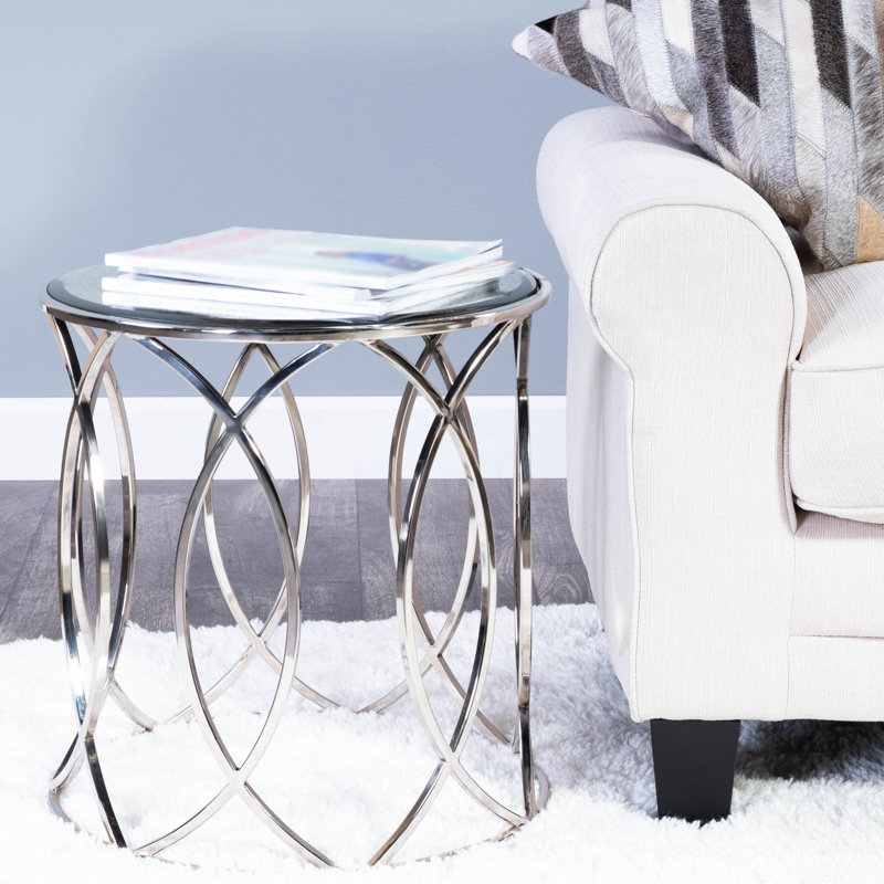 Desiree Mirrored End Table