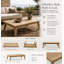 Table basse d'extérieur en bois d'acacia Bowery - Table basse de patio 39 po x 23 po