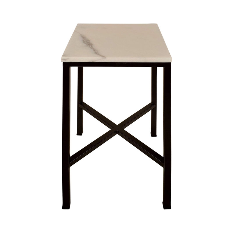 Vermont End Table, Carrera Marble