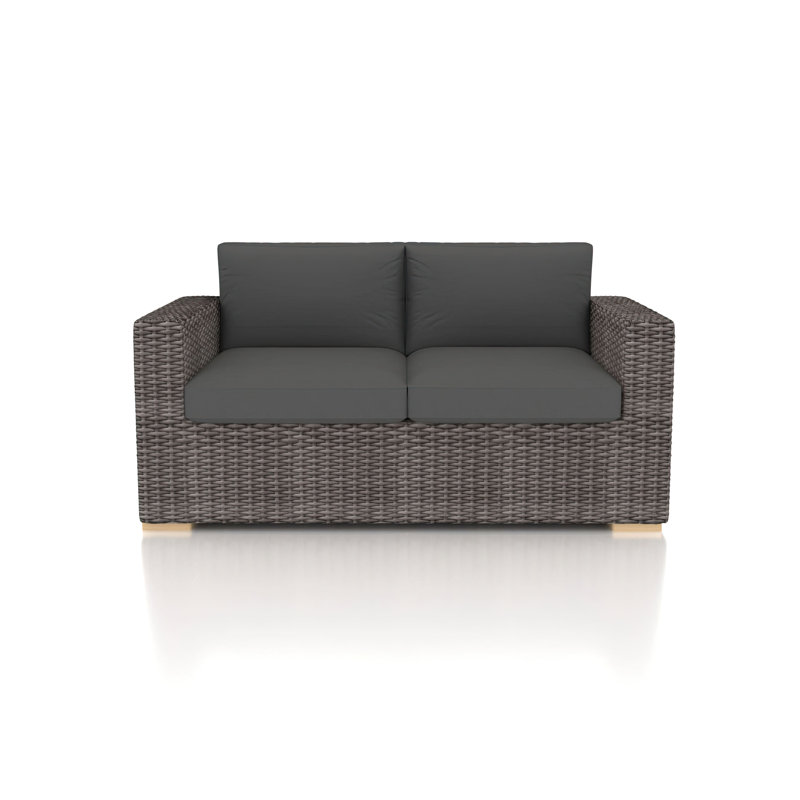Dune Outdoor 2 - Seat Loveseat, Canvas Charcoal Sunbrella® Canvas
