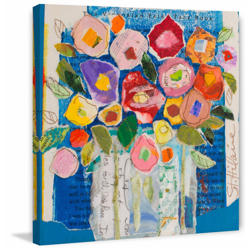 "Floral Composition" Print on Wrapped Canvas, 32" H x 32" W x 1.5" D