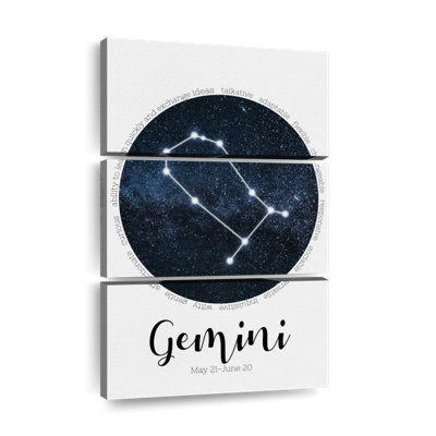 " Gemini Star Constellation " by Luna Lyric 3 - Pieces