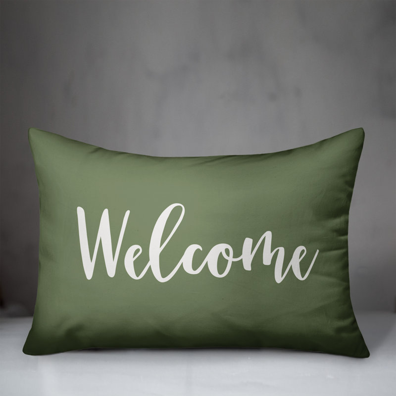  Rectangular Pillow Cover & Insert, Green