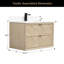 Meuble-lavabo flottant simple en chêne naturel 36 po avec plateau en marbre d'ingénierie-1729733857