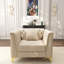 Canapé Chesterfield modulaire avec similicuir capitonné-181693502