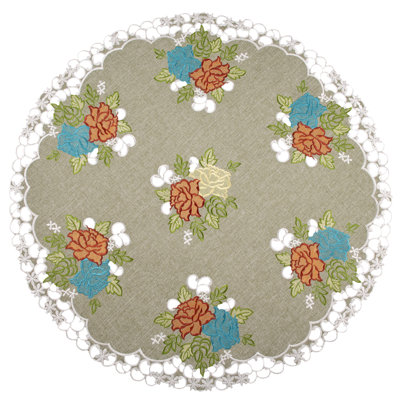 Southwest Rose Table Topper (33" Rd)