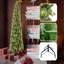 Arbre de Noël 8 pi avec 1847 pointes et 600 lumières à DEL blanc chaud - branches mixtes en PVC + PE, structure à charnières, support en métal pour un soutien solide-1997367902-1997367889