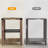 Eidelweiss Tall End Table Nightstand with 2 USB Ports, 2 Power Outlets, and 2 Storage Shelves-342656811