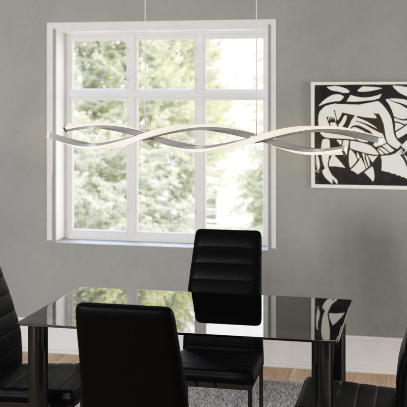 Meyerwood 2 - Light LED Kitchen Island Pendant, Steel