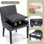 Chaise d'appoint rembourrée en velours côtelé Demarrion-1053680423