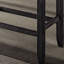 Banc de comptoir gris et aspect - Assise en mousse avec revêtement et structure en contreplaqué