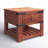Solid Wood End Table with Storage