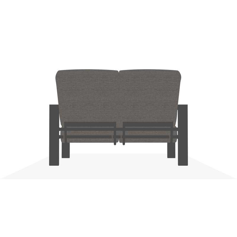 Causeuse Larssen, Toile granit Sunbrella®, Graphite