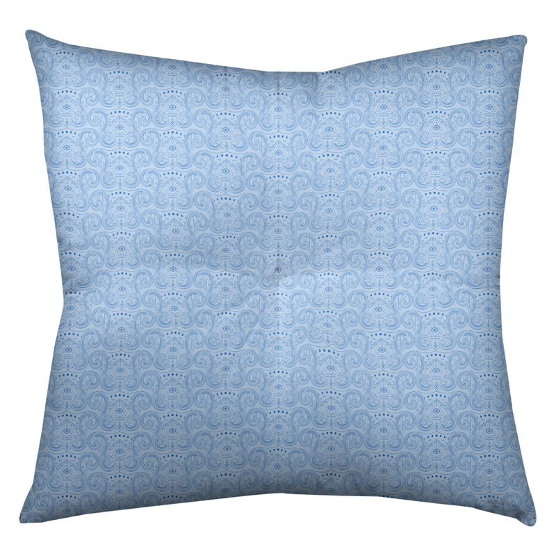 Katelyn Elizabeth Toile Reversible Throw Pillow, 30" x 30", Blue Pastel