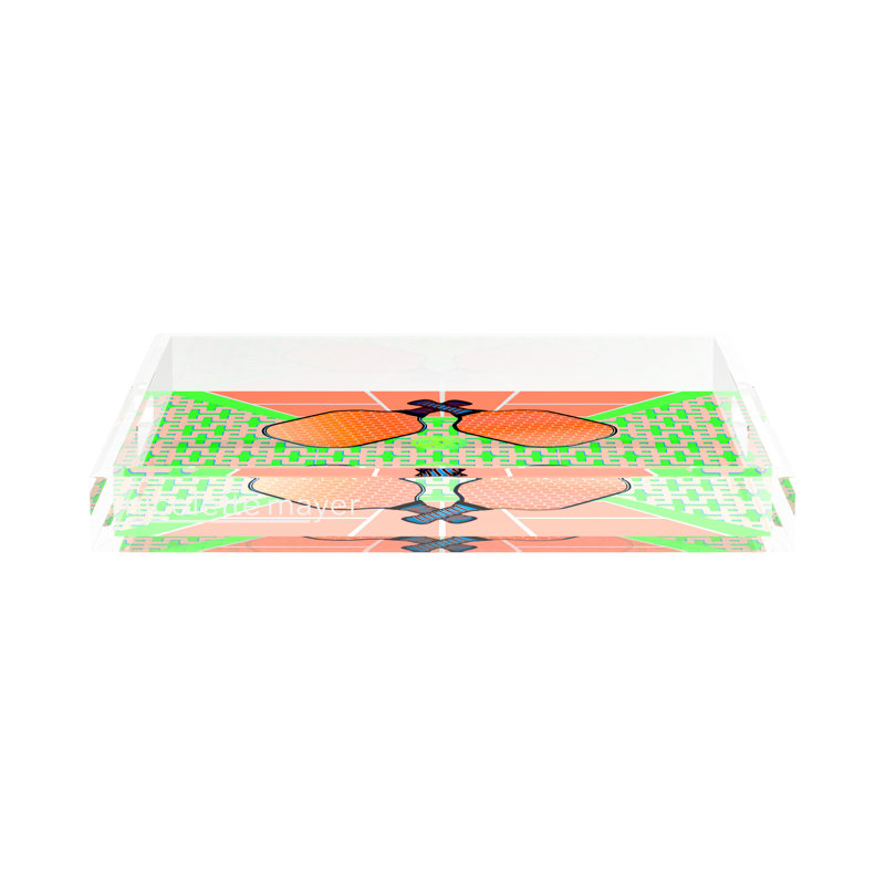Decorative Tray, 2" H x 15" W x 15" D, Pam/Emma