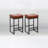 Upholstered Counter Stool with Metal Frame-354568807