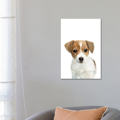 Jack Russell Terrier Puppy 1 Piece Wrapped Canvas Wall Art
