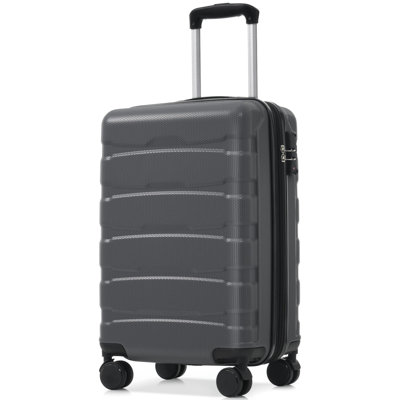20 Inch Hardshell ABS Carry On Luggage, Durable Expandable Travel Suitcase With Spinner Wheels, TSA Lock