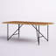 Table de salle à manger en bois massif Joason Live Edge, noyer clair