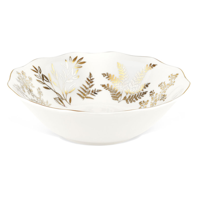 Mercer41 Ingham Porcelain China Salad Bowl