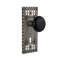 Craftsman Plate with Decorative Keyhole and Black Porcelain Door Knob-1539387086