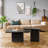 Lee Square Coffee Table Set with Fir Wood Legs,Cocktail Tables,Living Room Table Set,Nesting Table-269016289