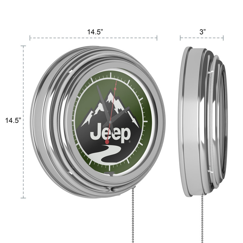 Metal Wall Clock, White