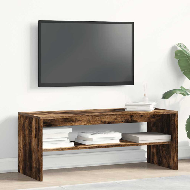 Shalo TV Stand, Grey Sonoma, 40cm H x 100cm W x 40cm D