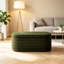 Banc de rangement avec repose-pieds ovale en sherpa-130120216