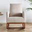 Chaise berçante moderne en lin 27,56 po